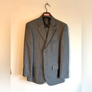 Pedrini Grey Charcoal Pinstripe Suit with pants for Men